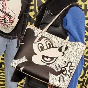 Coach Disney Mickey Mouse X Keith Haring Highline Leather Tote - NWT!